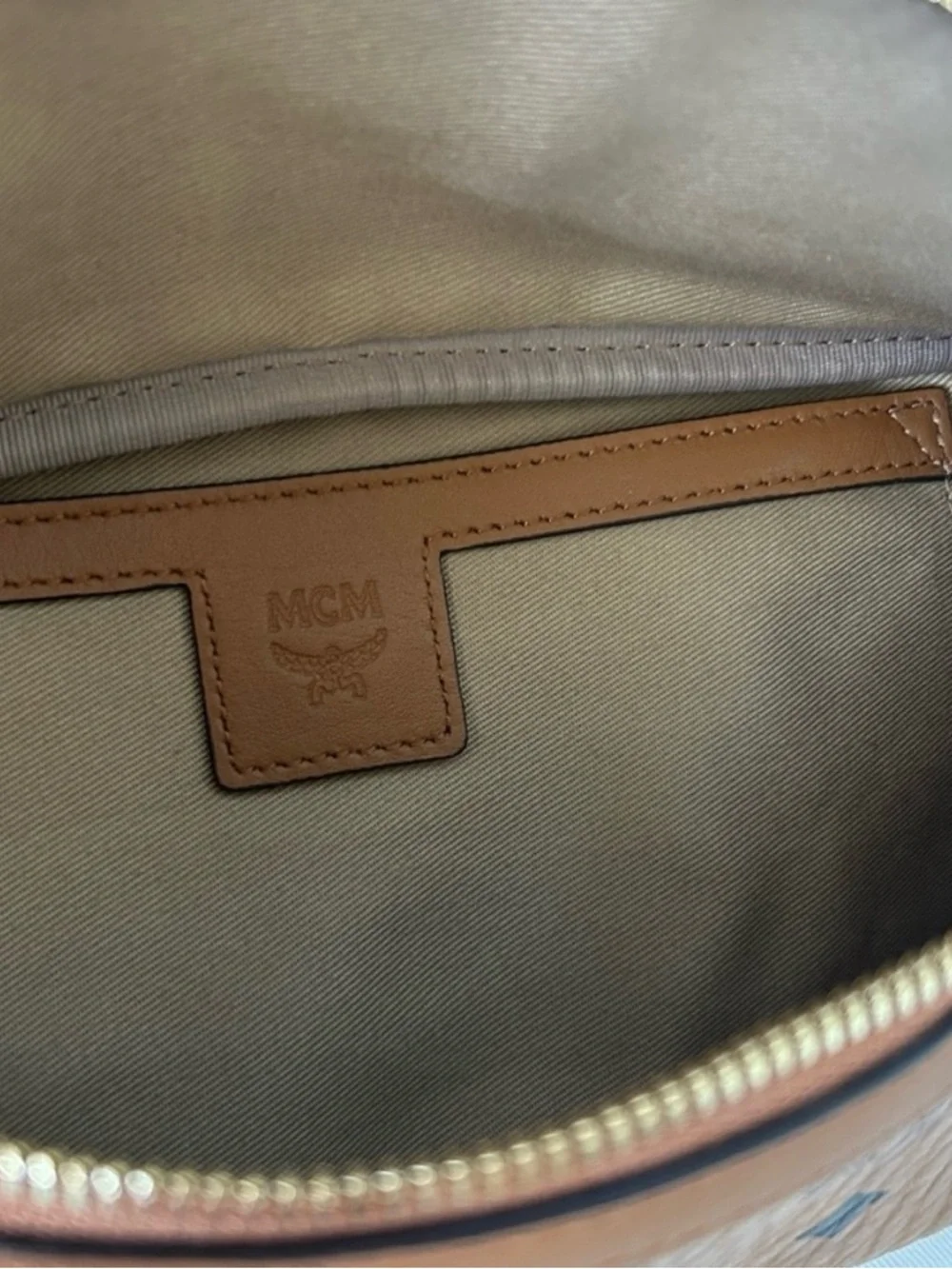 MCM Cognac Visetos Fursten Belt Bag - Picture 10 of 16